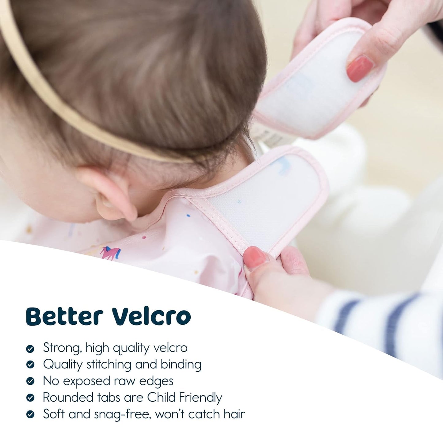 Tiny Twinkle Mess Proof Baby Bib,Waterproof Smock Baby Bib for Eating,Machine Washable Long Sleeve Bib,Baby Led Weaning,Toddler Bib,BLW Supplies(Unicorn Confetti, Small 6-24 Months)