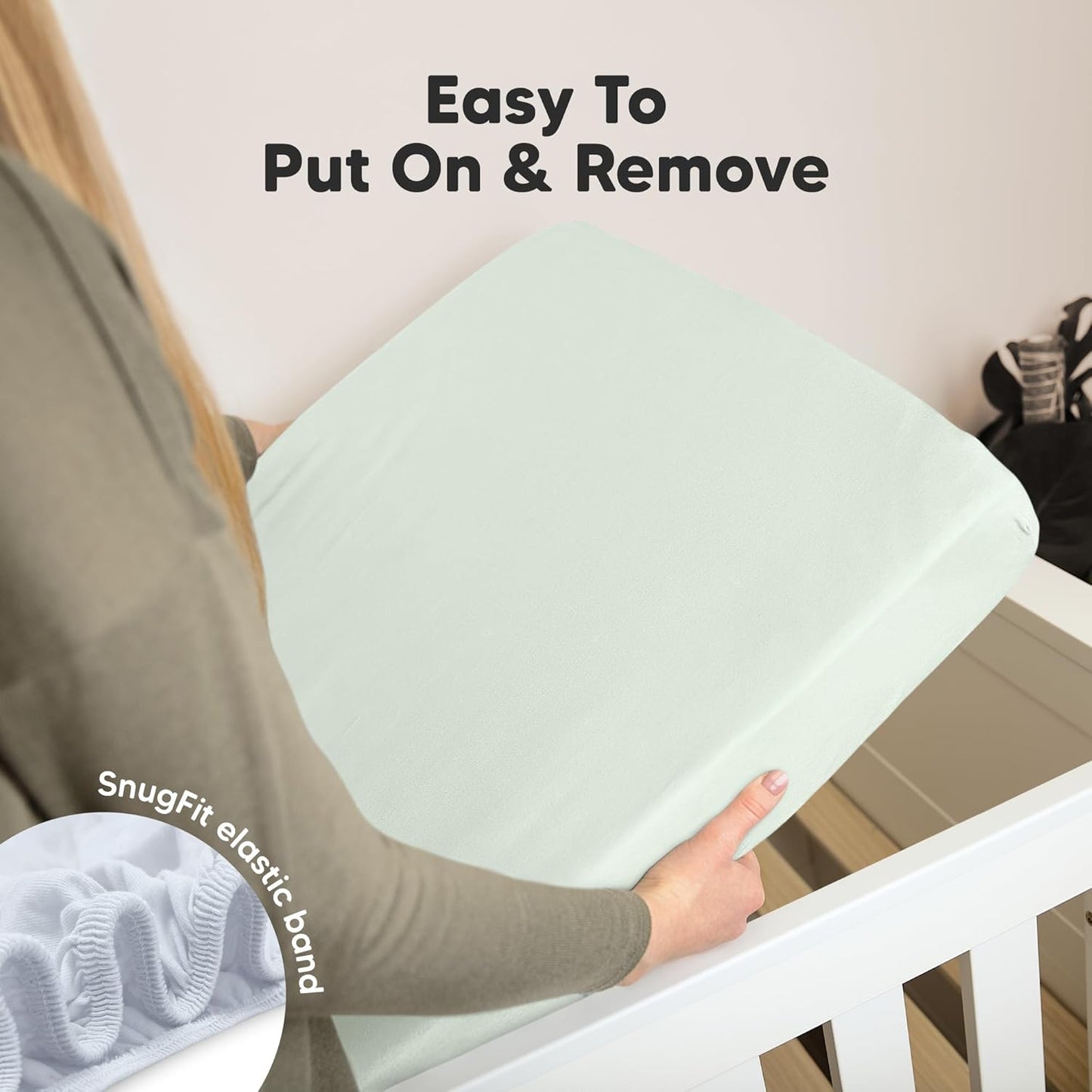 KeaBabies 2-Pack Organic Crib Sheets for Boys, Girls - 52x28 Fitted Crib Mattress Sheet Neutral, Breathable Jersey Cotton Cover for Baby Bed, Toddler Mattress, Soft & Cute Prints (Cove)