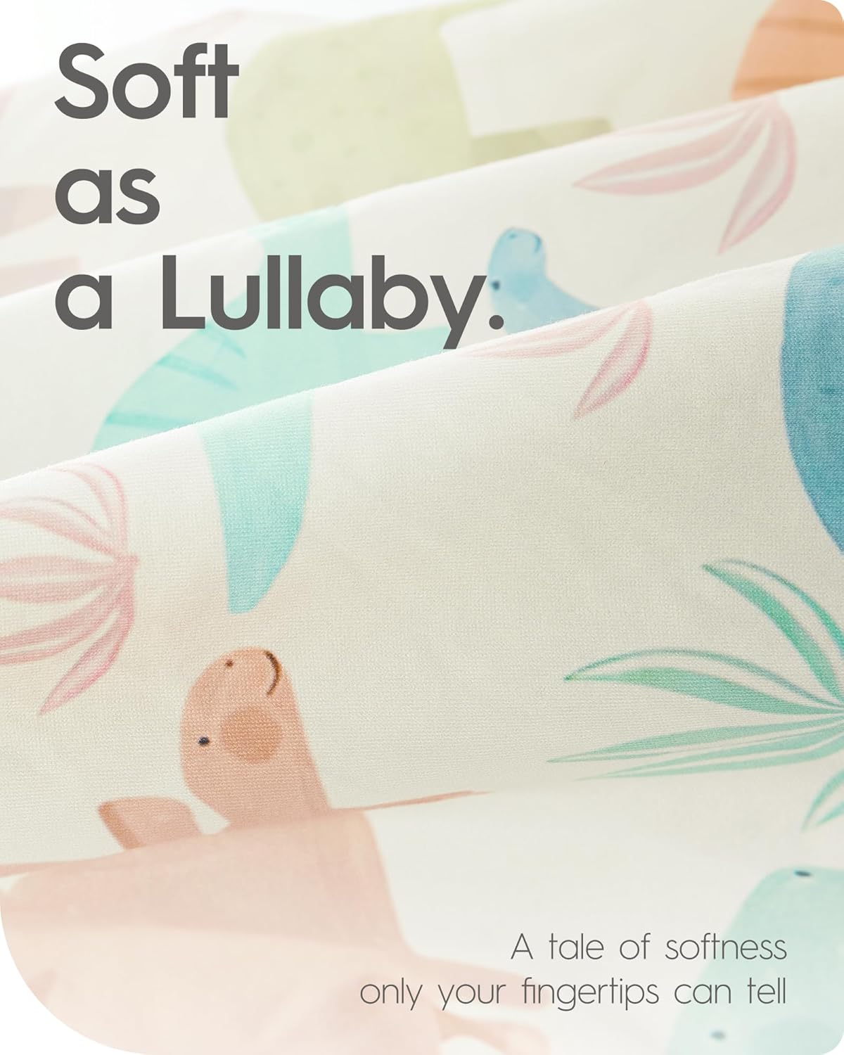 Bassinet Sheets for Baby Boy Girl, TotBasic Buttery Soft Universal Bassinet Fitted Sheet, Compatible with Halo, Mika Micky, Baby Delight, Dream On Me, Maxi COSI & More Bassinet Mattress(PinkDinosaurs)