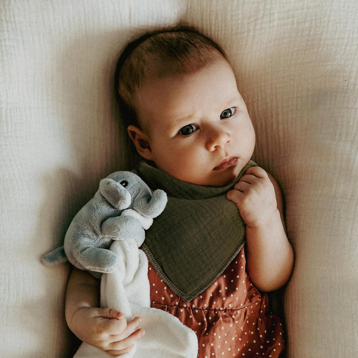 Muslin Baby Bibs for Boys Girls,10 Pack Super Absorbent Baby Bandana Drool Bibs Set for Teething and Drooling,100% Cotton Soft for Infant,Newborn