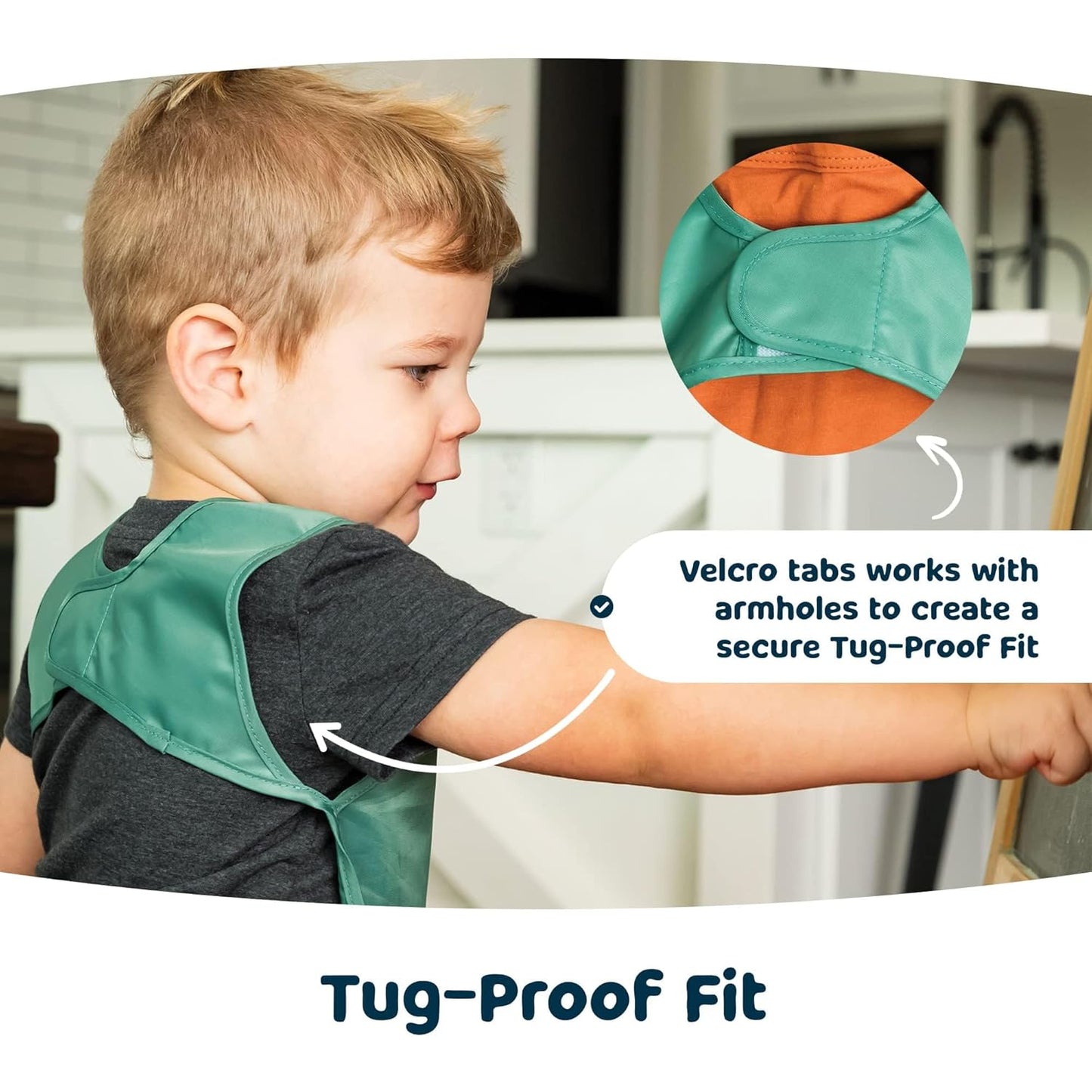 Tiny Twinkle Mess Proof Apron Bibs - 2 Pack Waterproof & Lightweight Baby Bibs for Led Weaning | 100% Recycled Polyester, Easy Clean & Machine Washable (Rainforest, Small 6-24 Months)