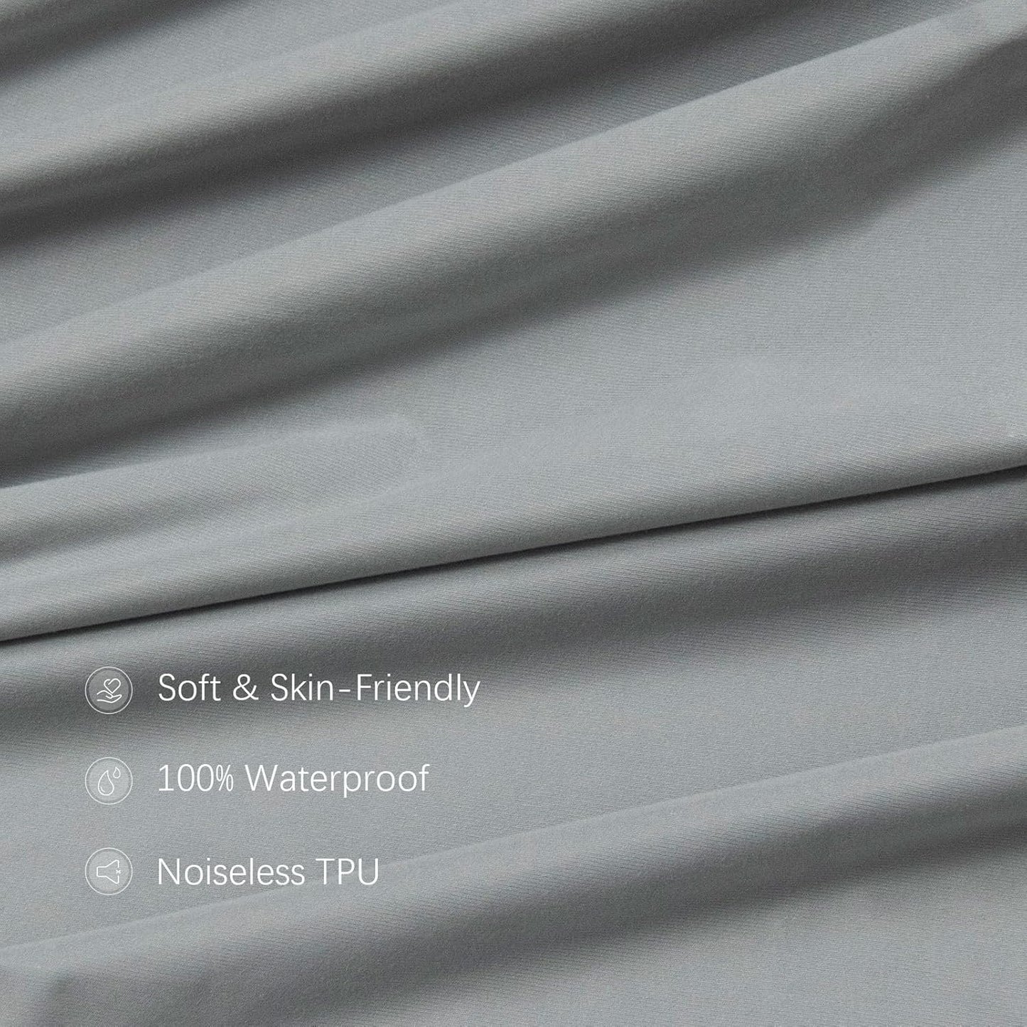 Biloban Mini Crib Sheets Fitted Waterproof 38'' x 24'', 2 Pack Mattress Protector Cover Fits for Dream on Me/Newton Mini Crib Mattress, Portable Sheet for Boys & Girl