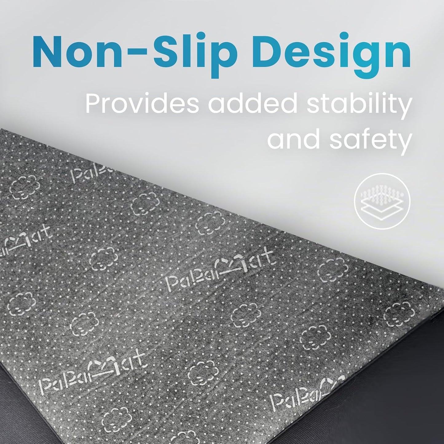 1.3" Thick Baby Play Mat,Ultra Soft Elasti-Foam 50×50 Playpen Mat for Tummy Time,Water-Repellent Coral Fleece Nursery Rug for Infants,Toddlers,Kids,Non-Slip Safe for Crawling(Lavender)