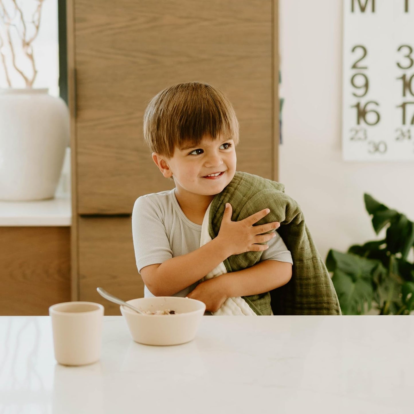 Little Unicorn Original Premium Cotton Quilt | Multi-Layered & Extra-Soft Muslin Fabric |for Babies & Toddlers (Fern)