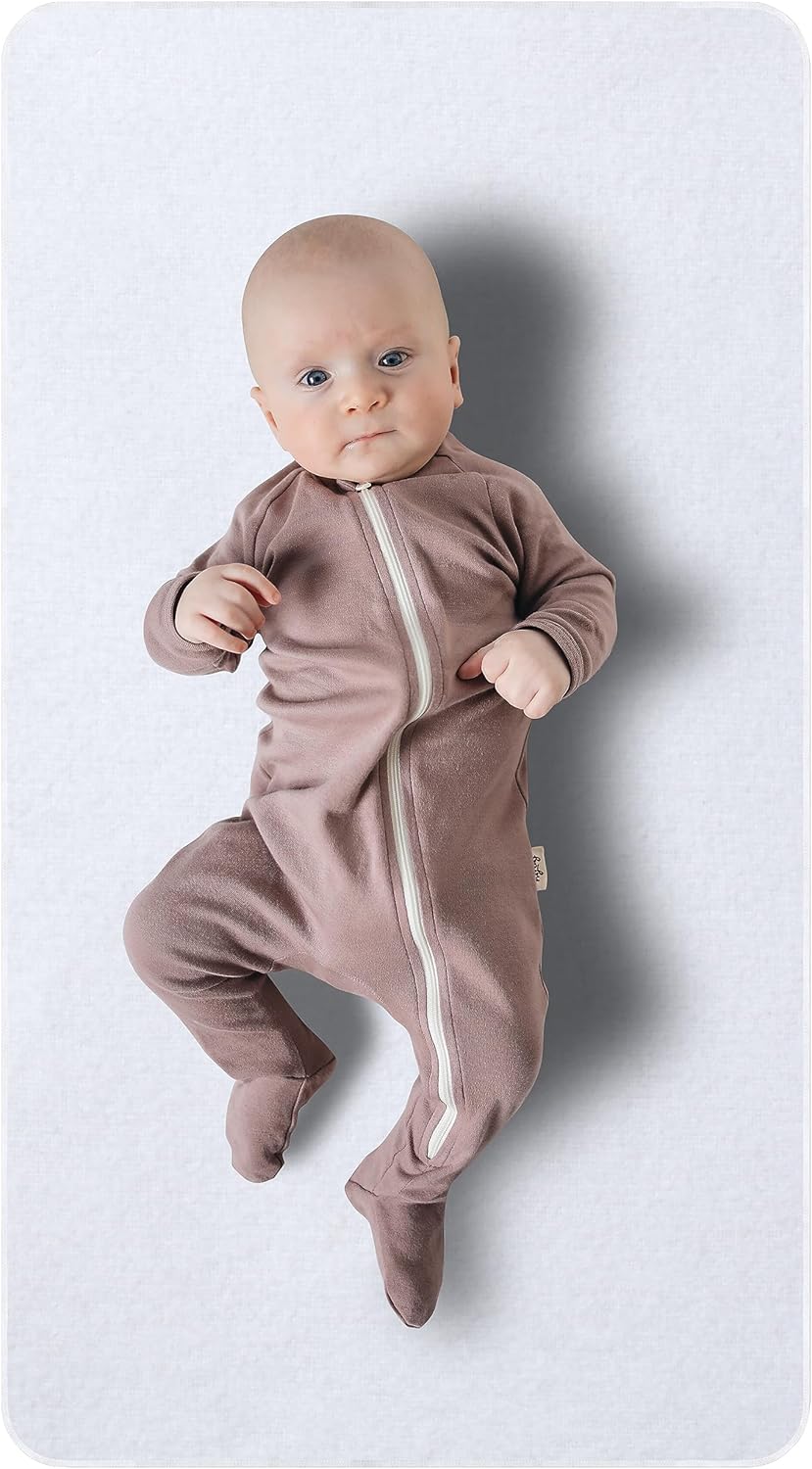 Flannel Crib Protector Pad，100％ Waterproof Mattress Protector Pad, One Size, 27" X 39", 2Pack