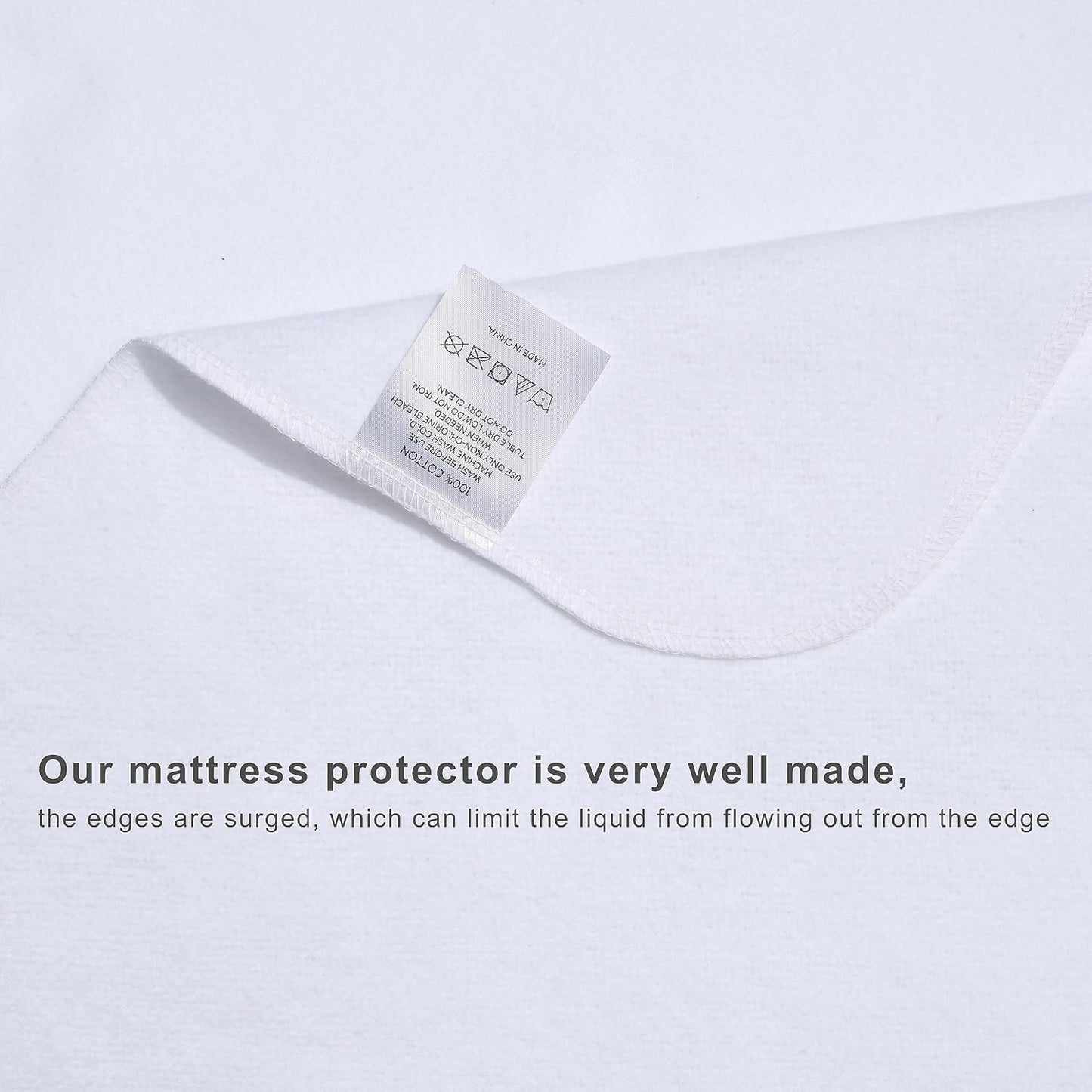 Flannel Crib Protector Pad，100％ Waterproof Mattress Protector Pad, One Size, 27" X 39", 2Pack