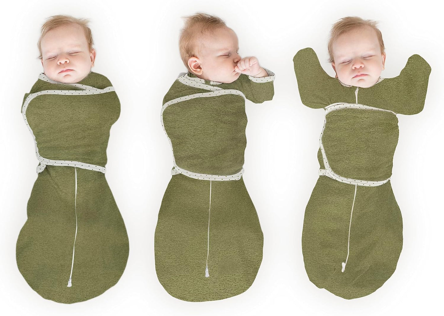 SwaddleDesigns 6-Way Omni Swaddle Sack Arms Up Swaddle for Newborn, More Options to Calm Startle Reflex, Improves Sleep