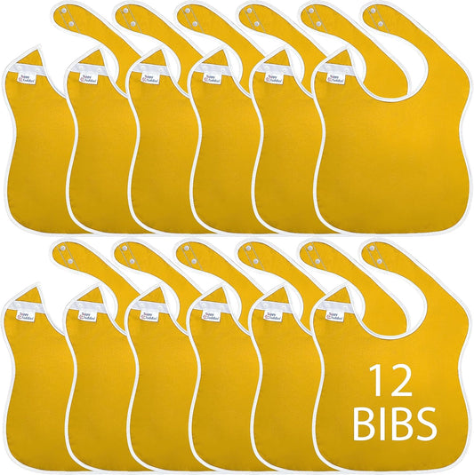 Large Waterproof Bibs Primary Collection - 4pk, 12pk, 48pk